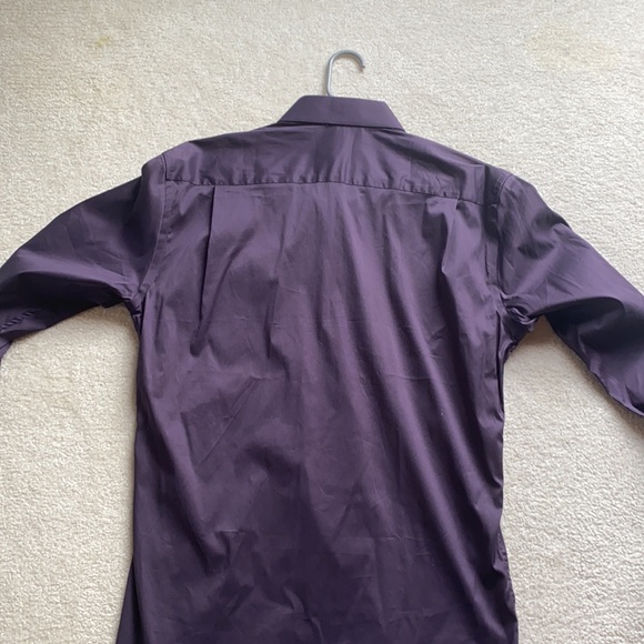 Men’s Large J Hilburn Button Down Midnight Purple - Picture 6 of 6